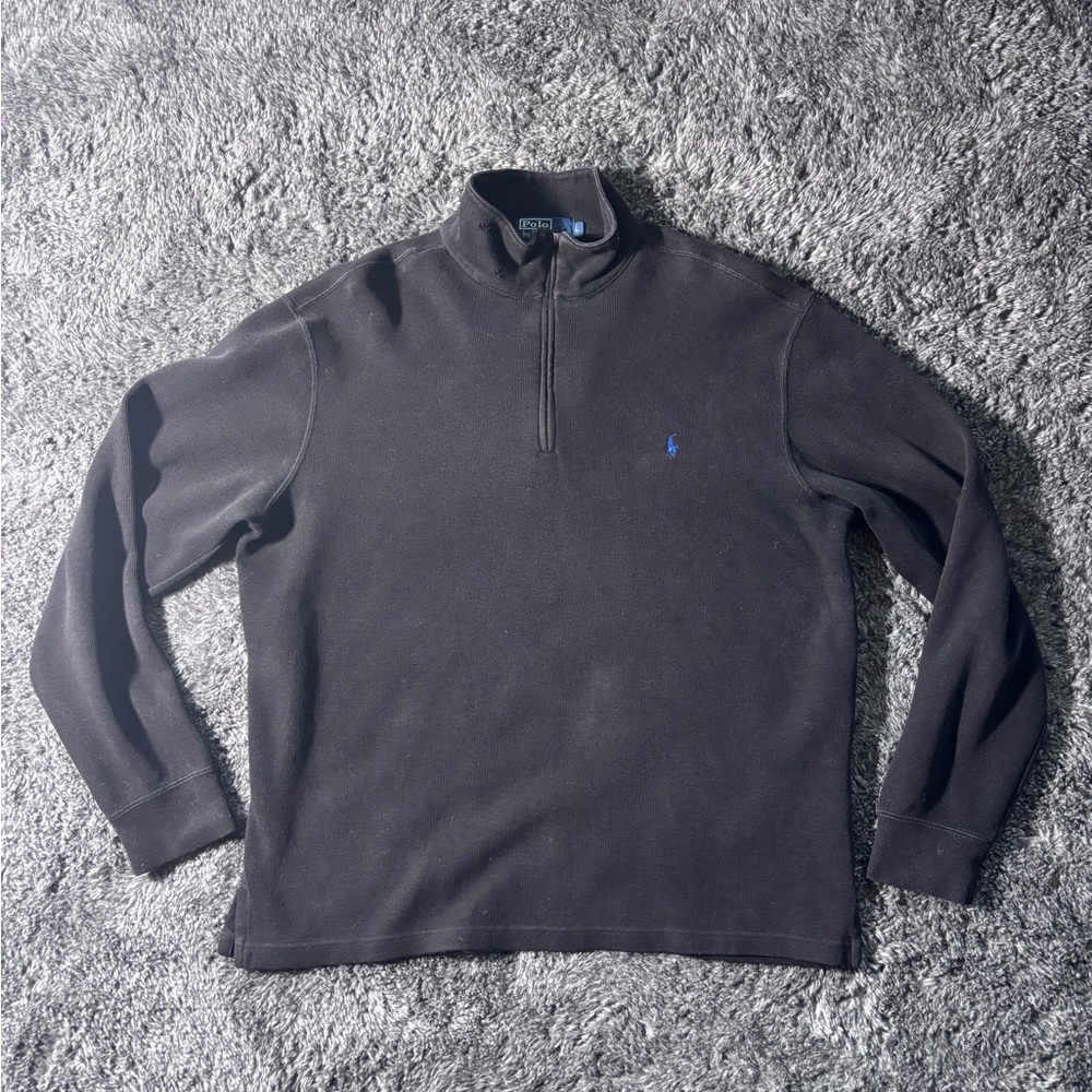 Ralph Lauren Black Zip Up Sweater